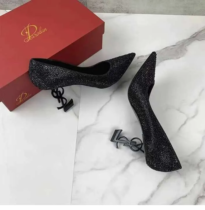 حذاء نسائي بكعب عالٍ أوروبي وأمريكيEuropean and American women's high heel shoes