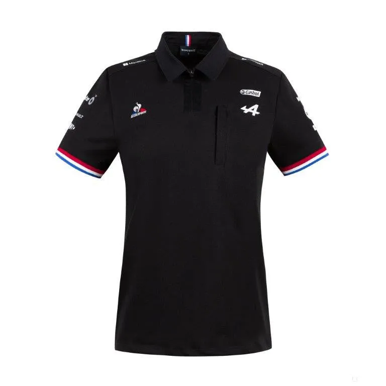 Alpine Womens Polo, Team, Black, 2021