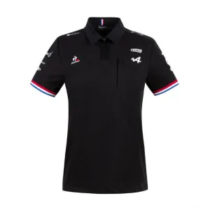 Alpine Womens Polo, Team, Black, 2021