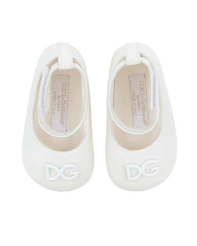 Baby Girls White Ballerinas