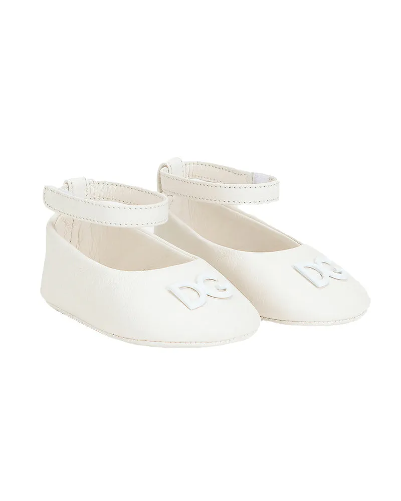 Baby Girls White Ballerinas