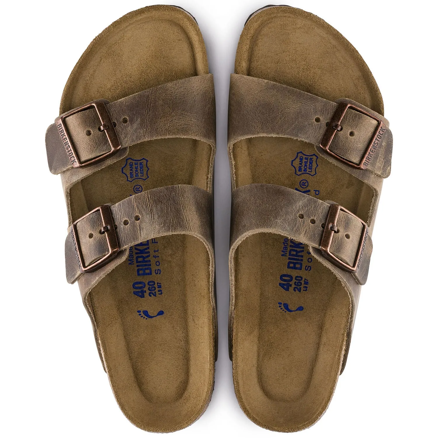 BIRKENSTOCK ARIZONA TOBACCO OILED LEATHER