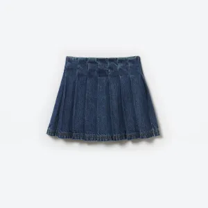 Blue Denim Mini Skirt