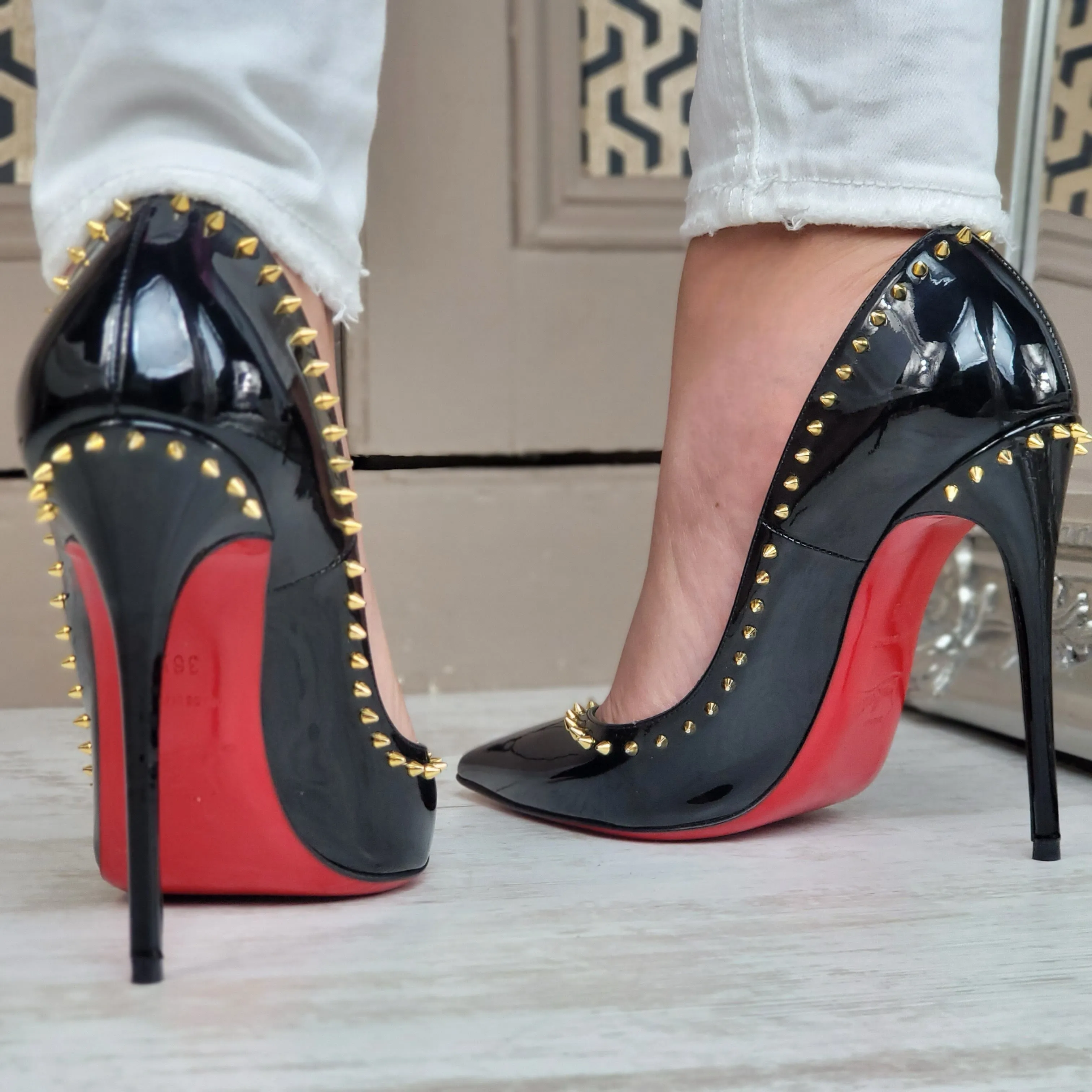 CHRISTIAN LOUBOUTIN ANJALINA HEELS EU 36.5/ UK 3.5