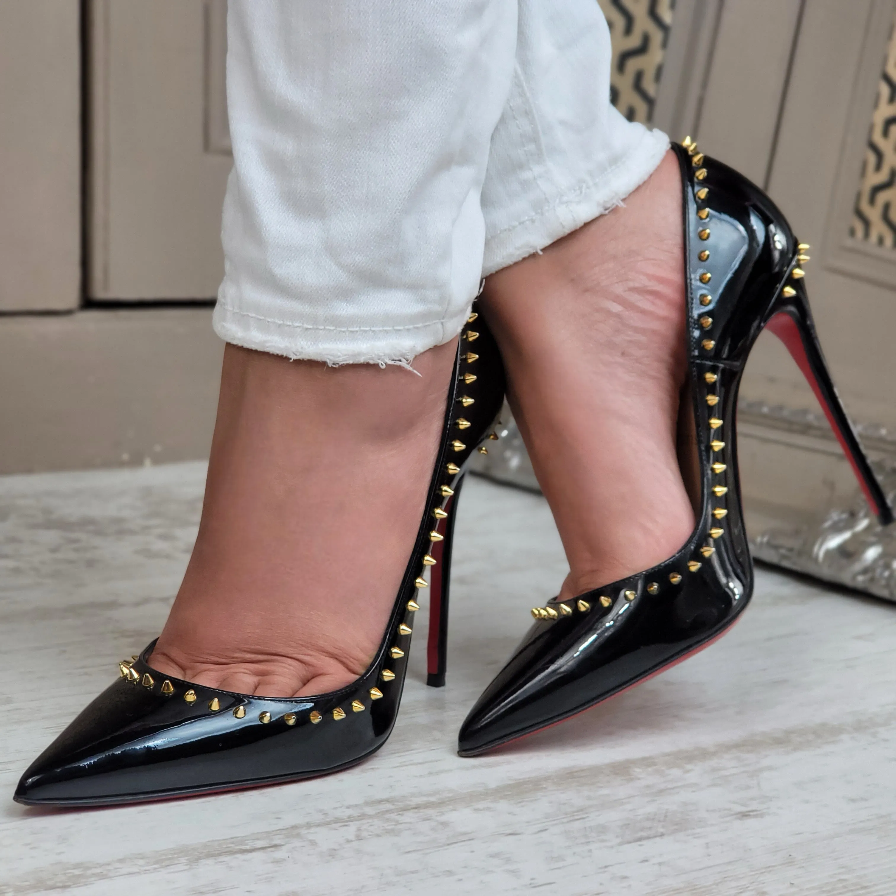 CHRISTIAN LOUBOUTIN ANJALINA HEELS EU 36.5/ UK 3.5