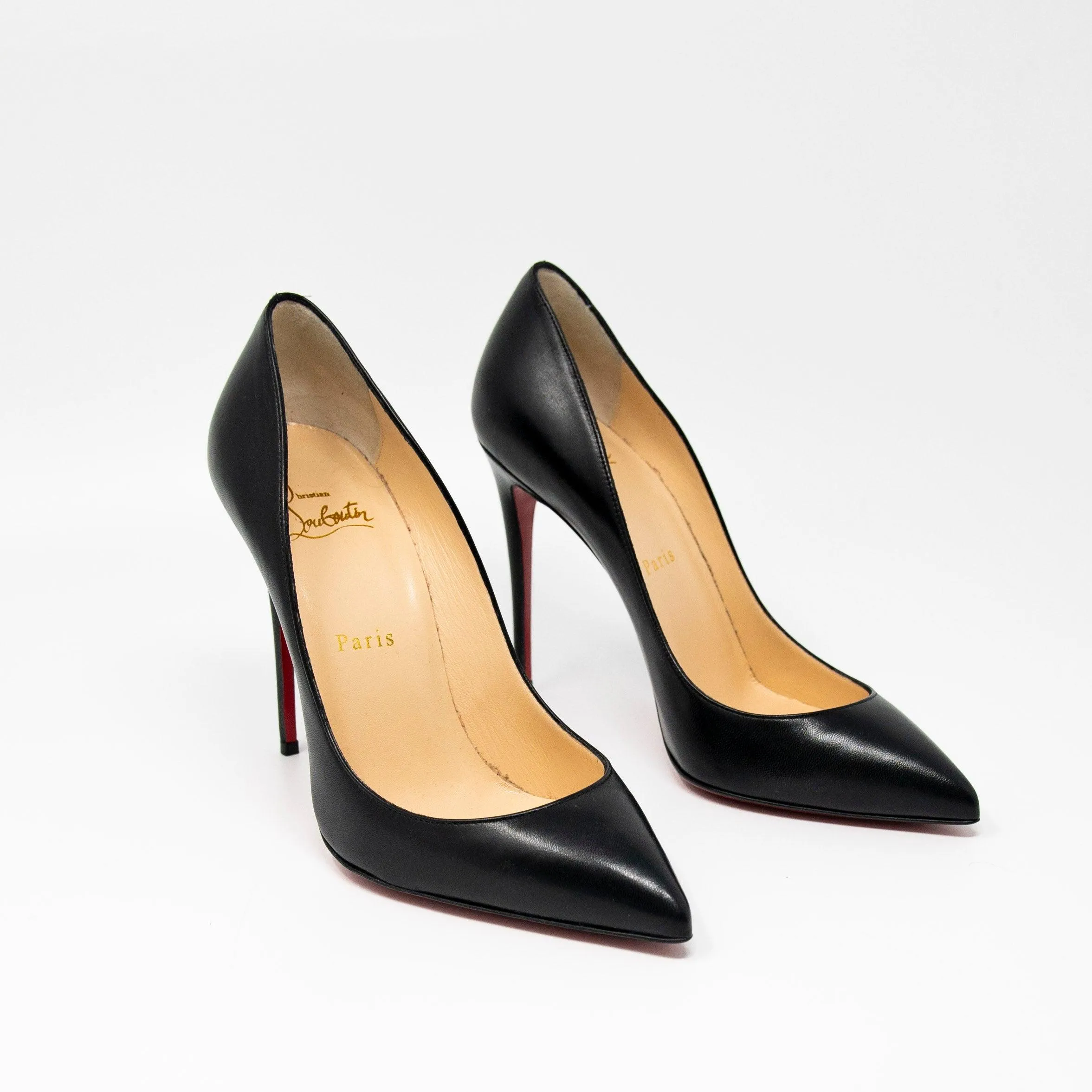 Christian Louboutin Black Pigalle Follies Pumps 38