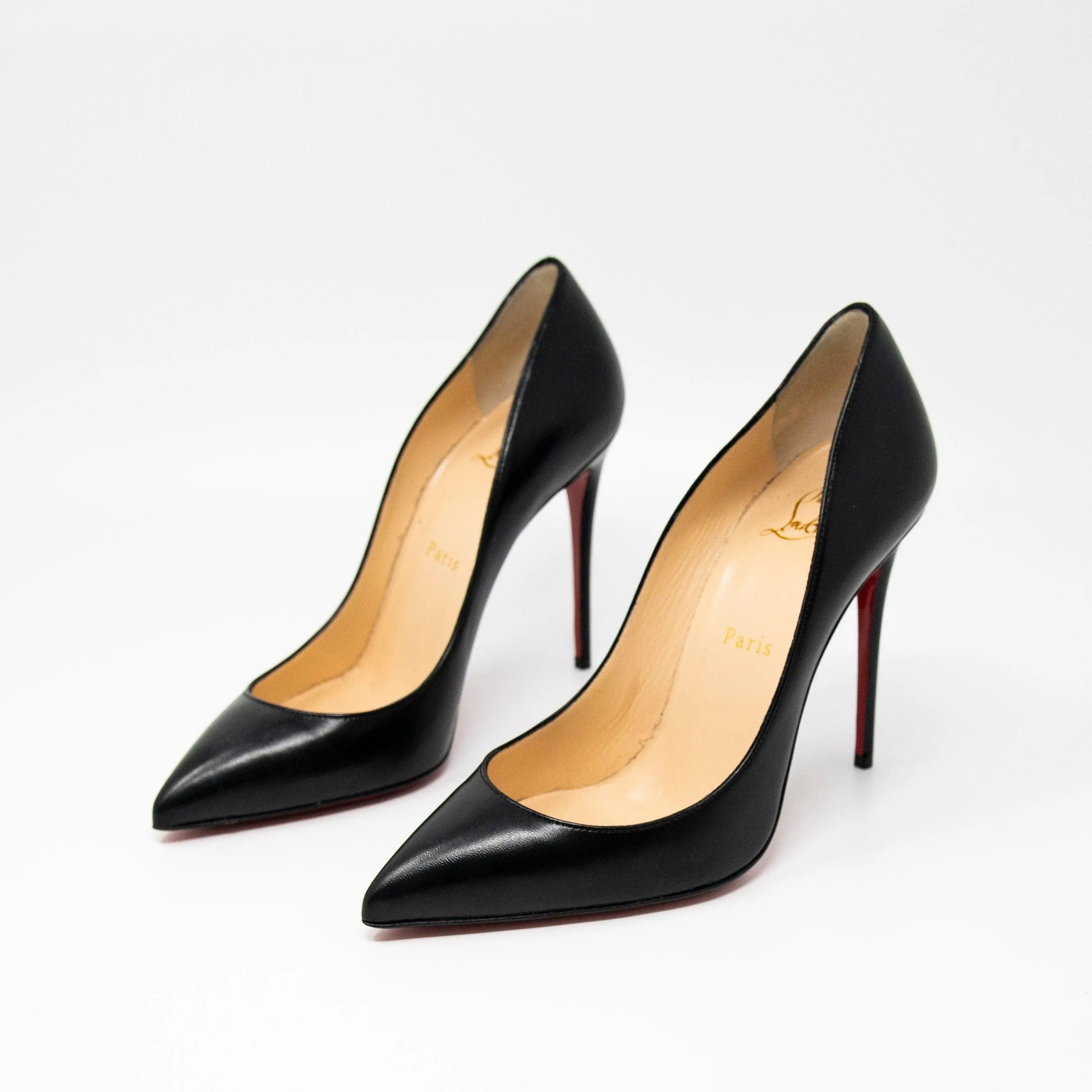 Christian Louboutin Black Pigalle Follies Pumps 38
