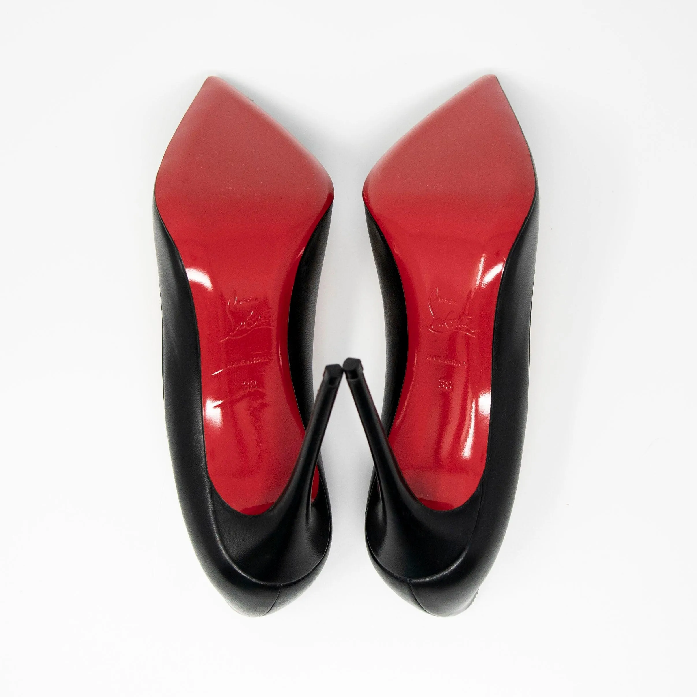 Christian Louboutin Black Pigalle Follies Pumps 38