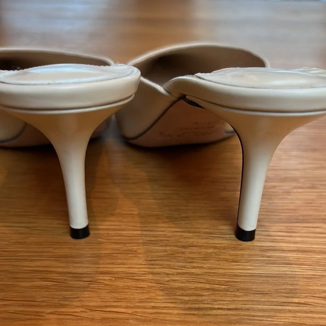 Cream Mules - 7.5