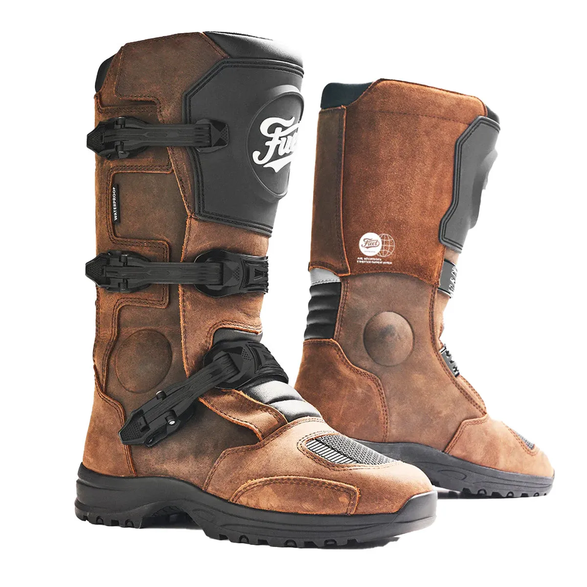 Fuel Rally Raid Boots Brown