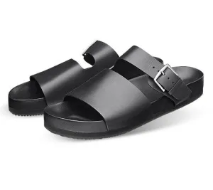 Hermes Izmir Men's Classic Sandal Black