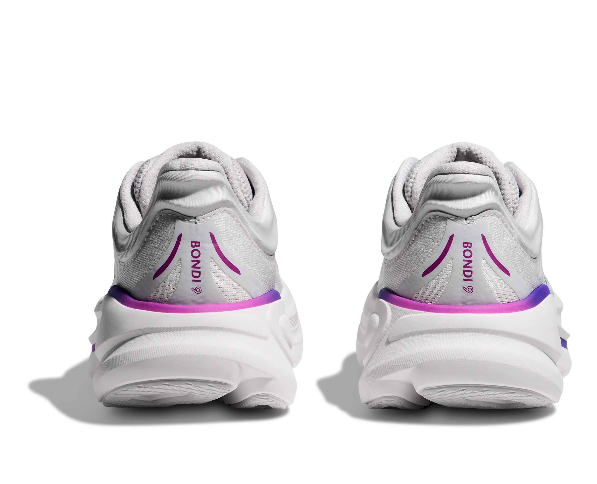 Hoka Bondi 9 Cosmic Grey White Women's