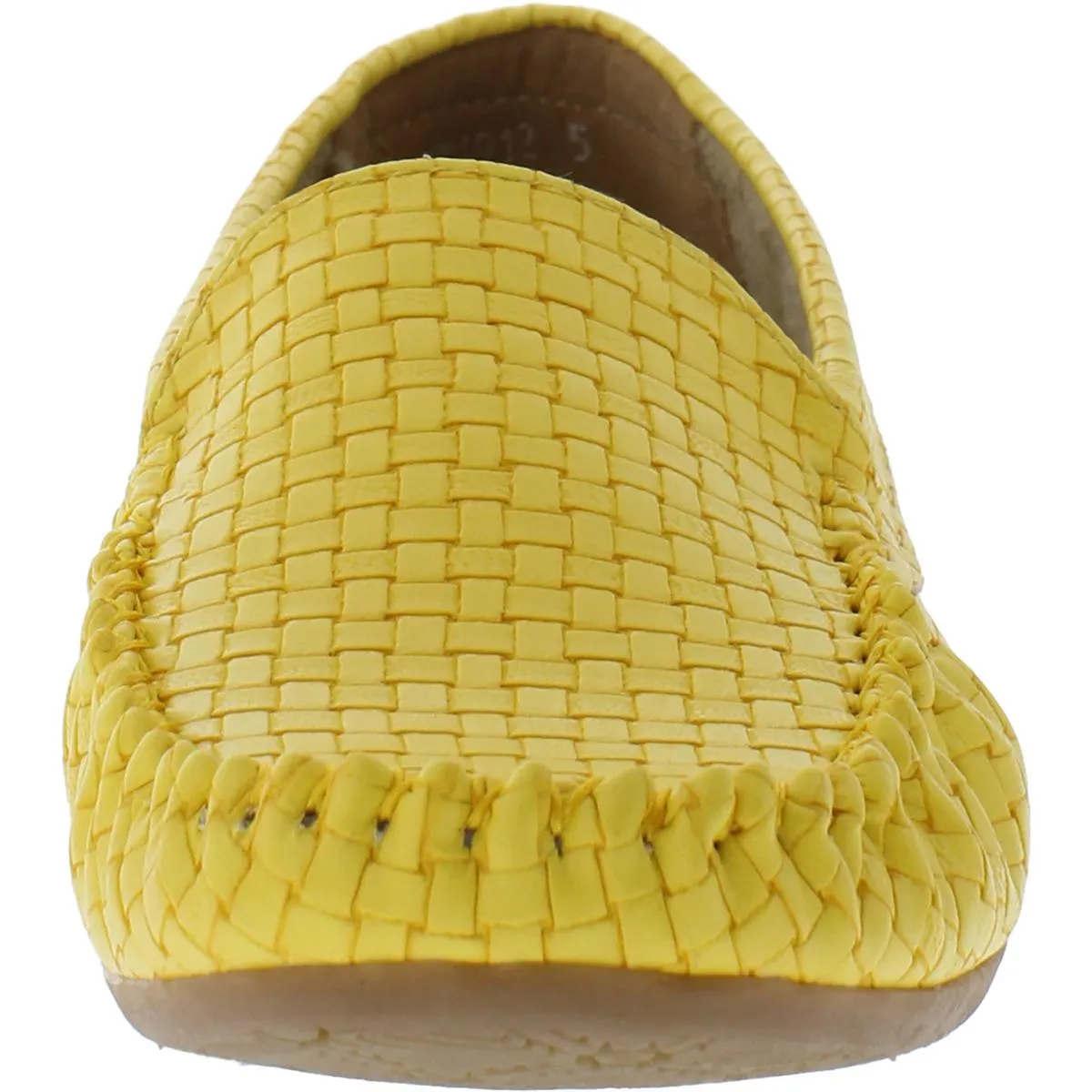 JABASIC Womens Leather Slip On Loafers
