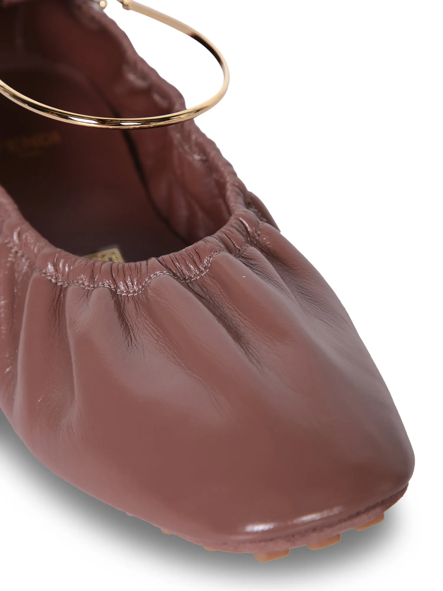 Leather Brown Ballerina Flats