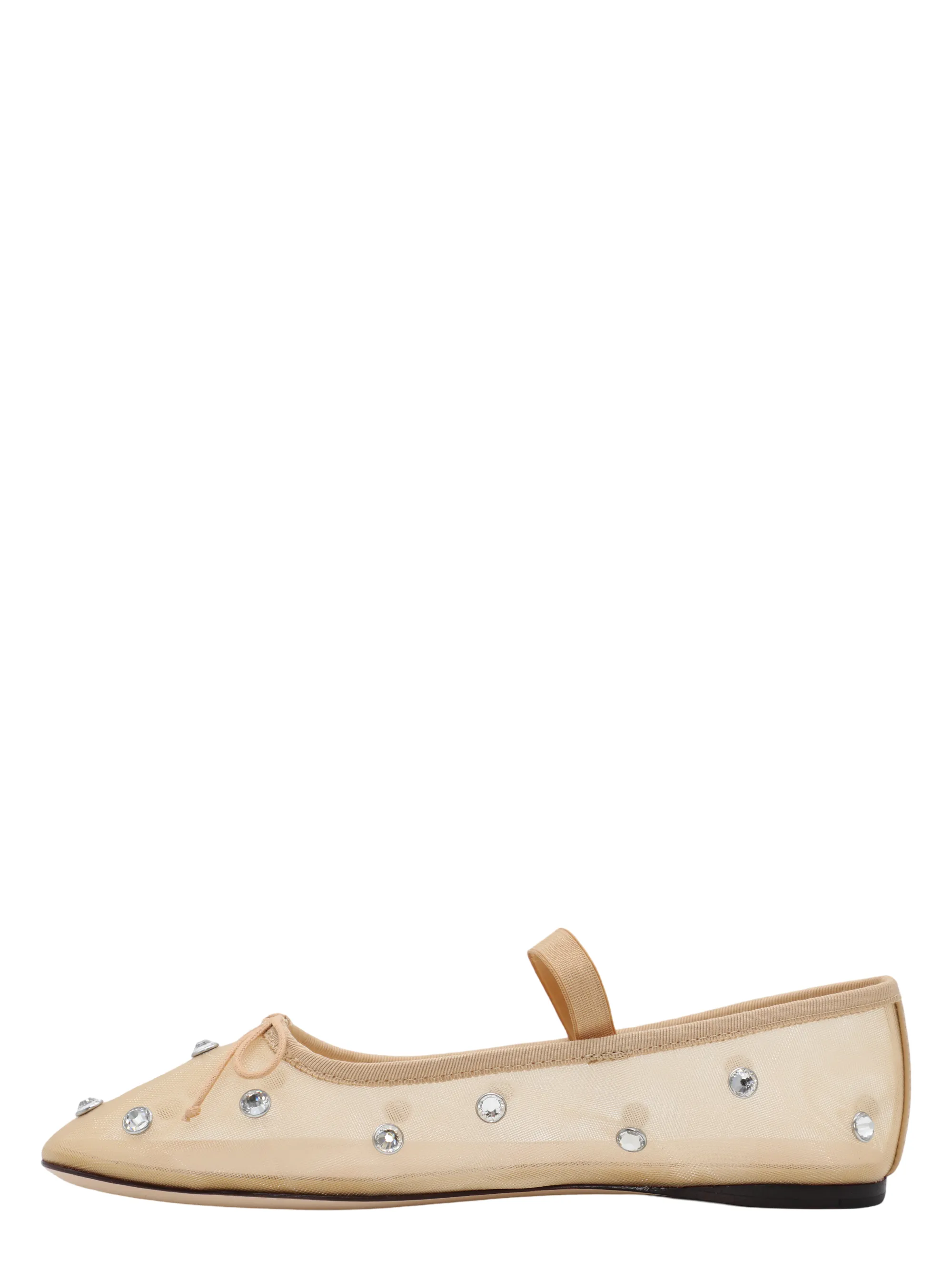 Loeffler Randall Leonie Soft Ballet Flat in Caramel/Clear