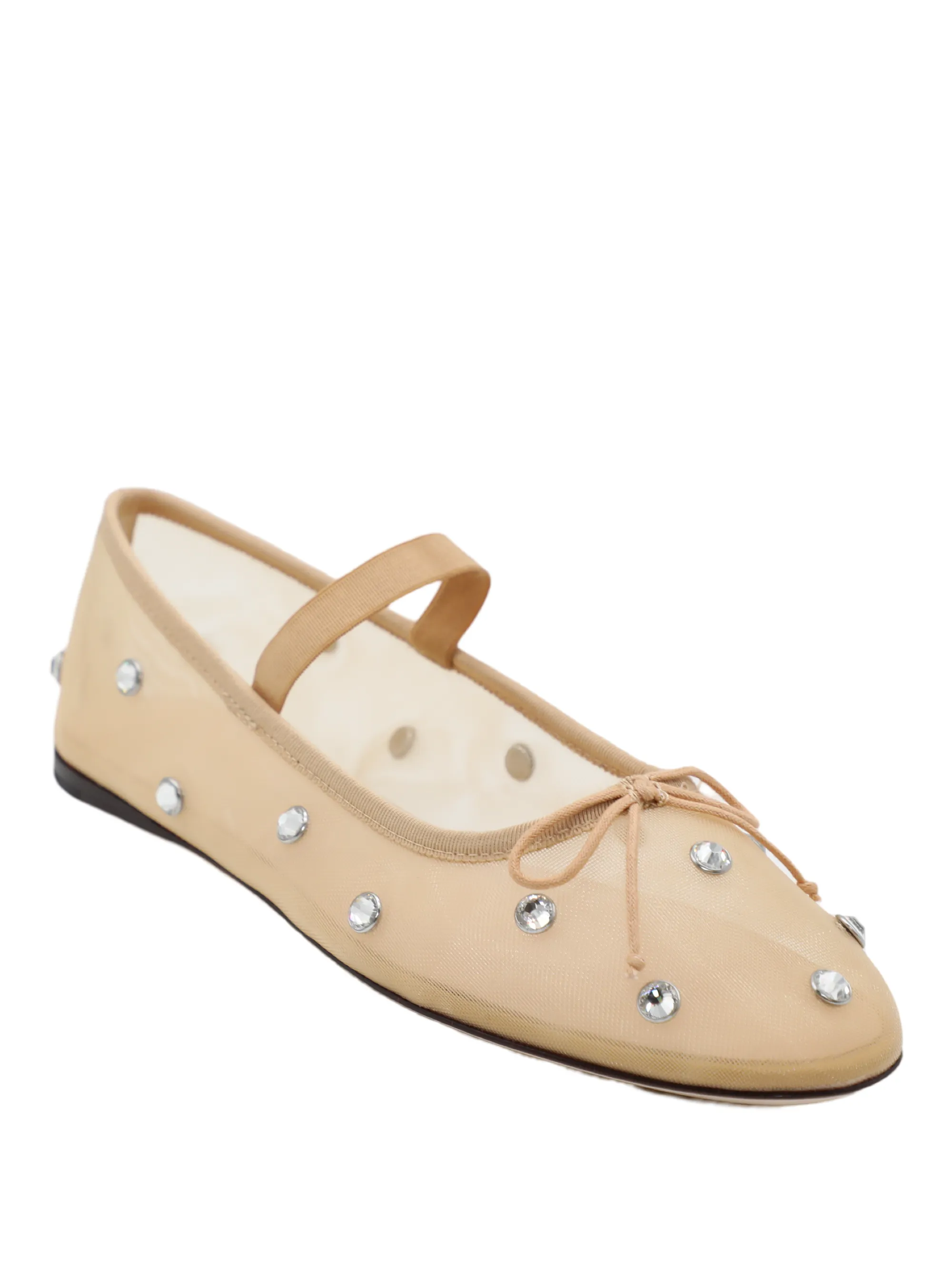 Loeffler Randall Leonie Soft Ballet Flat in Caramel/Clear