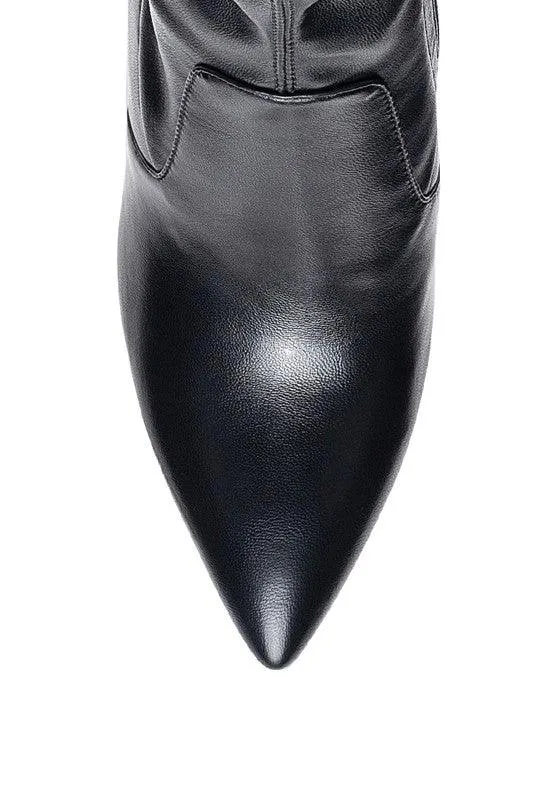 London Rag Zahara Pointed Block Heeled Boot