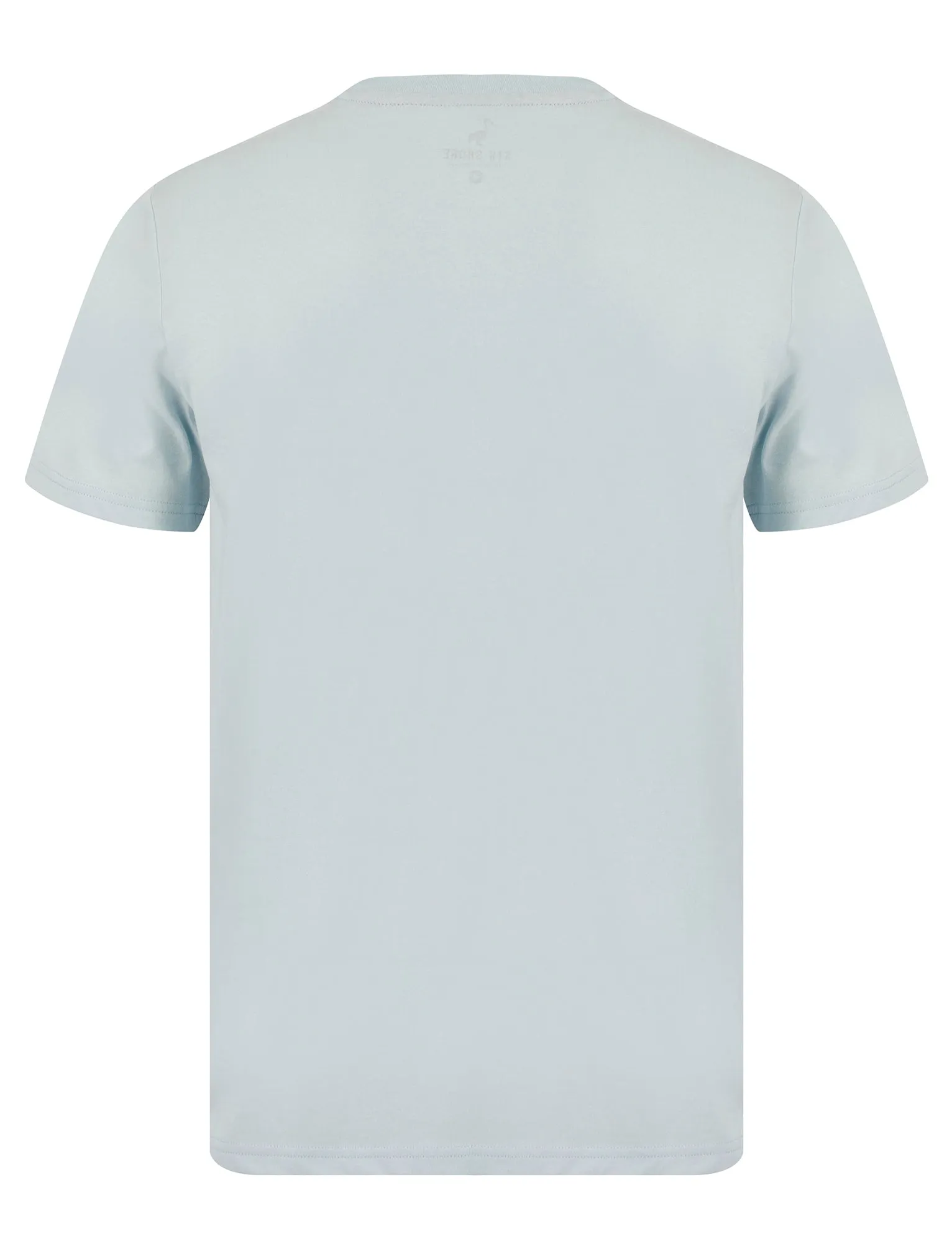 Newry Motif Cotton Jersey T-Shirt in Ice Water - South Shore