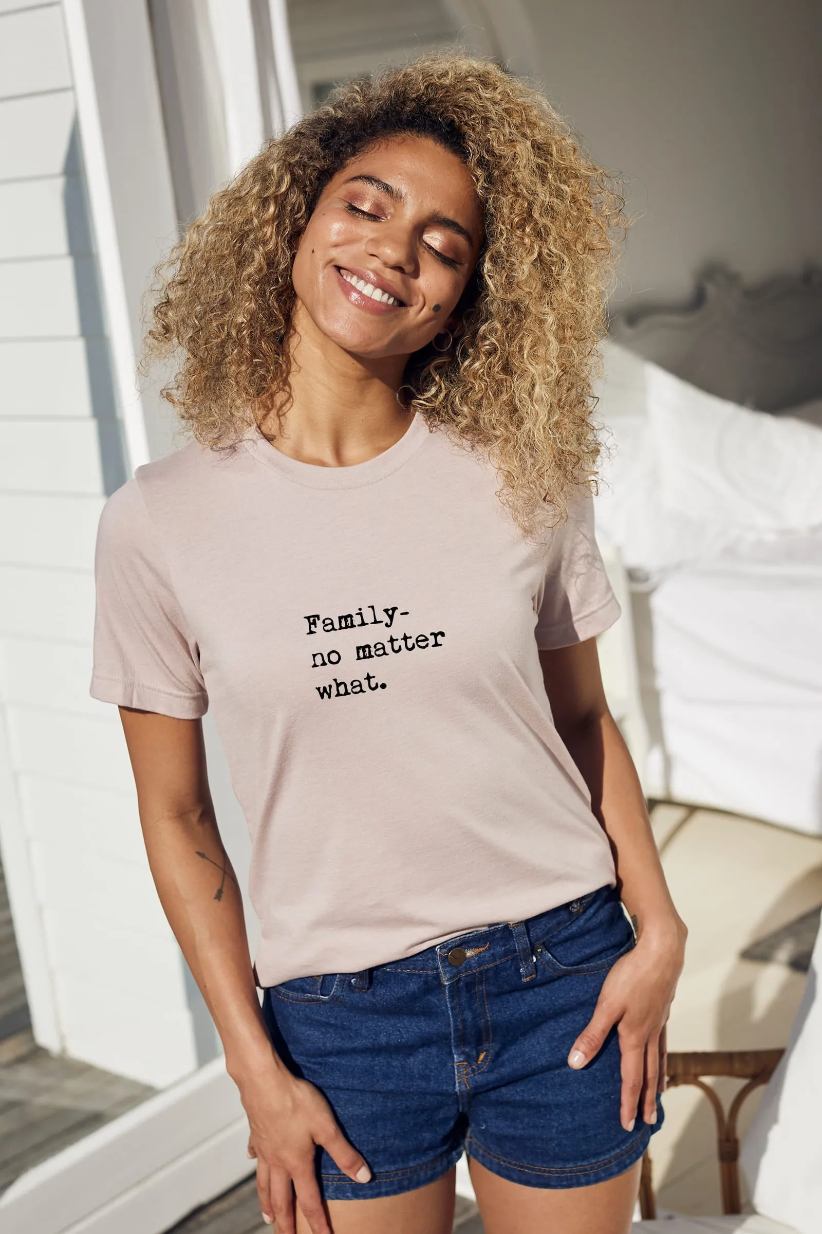 "Family No Matter What" Short Sleeve Tee