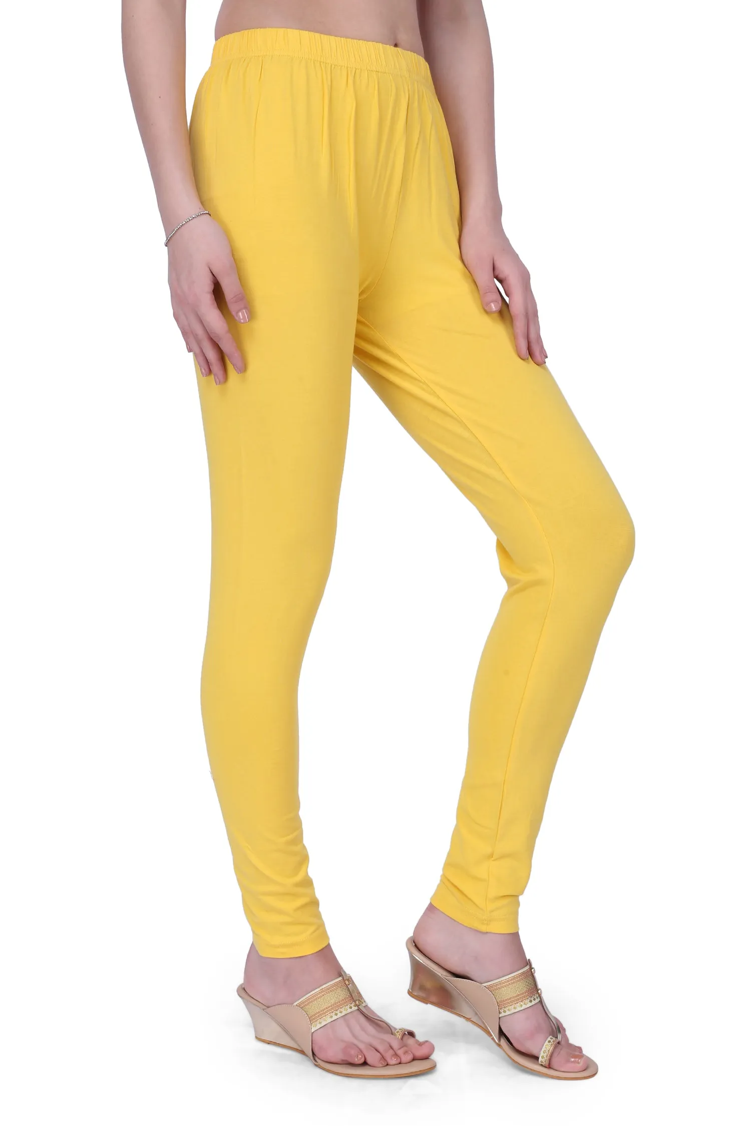 Semantic Women's Cotton-Elastane Leggings - Solid (Available in Colors)