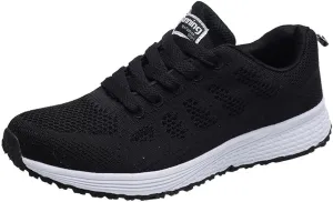 Sneakers for Women Casual Mesh Breathable Lace Up Walking Mens Running Shoes Wide Width Shoes Casual Brown Sneakers White Tennis Shoe Trainers Shoe