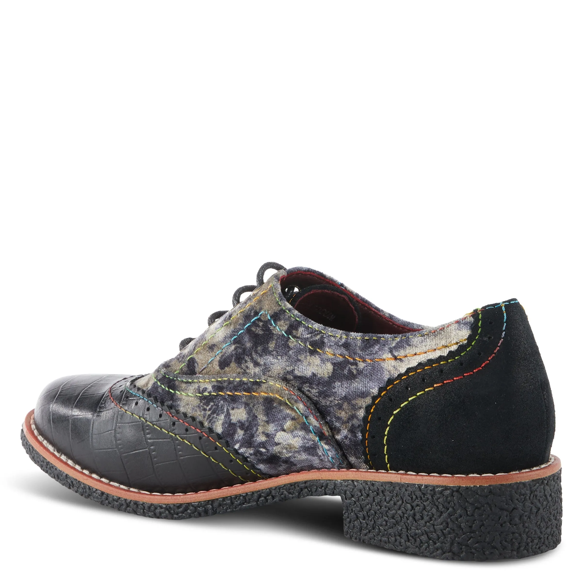 Spring Step Shoes L'Artiste Muggiasti Viv Women’s Leather Floral Velvet Shoes