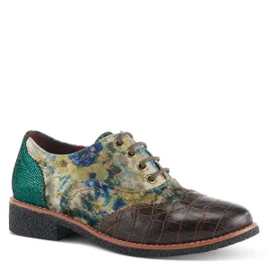 Spring Step Shoes L'Artiste Muggiasti Viv Women’s Leather Floral Velvet Shoes