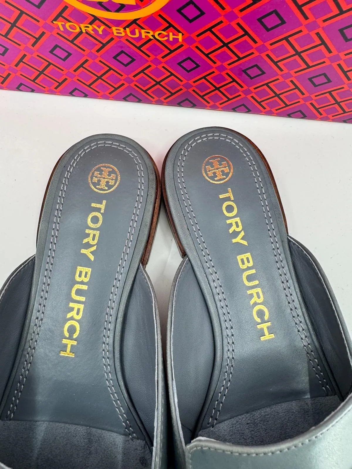 TORY BURCH GEORGIA FLAT LOAFER MULES