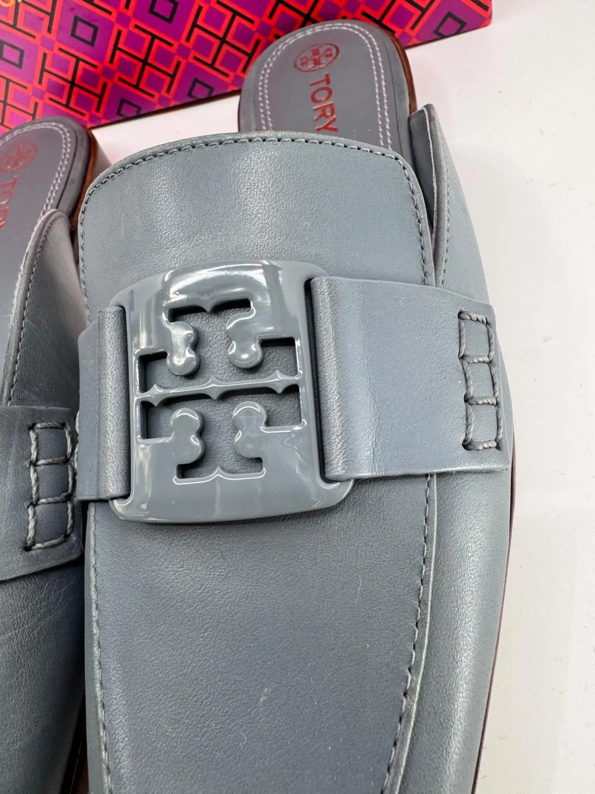TORY BURCH GEORGIA FLAT LOAFER MULES