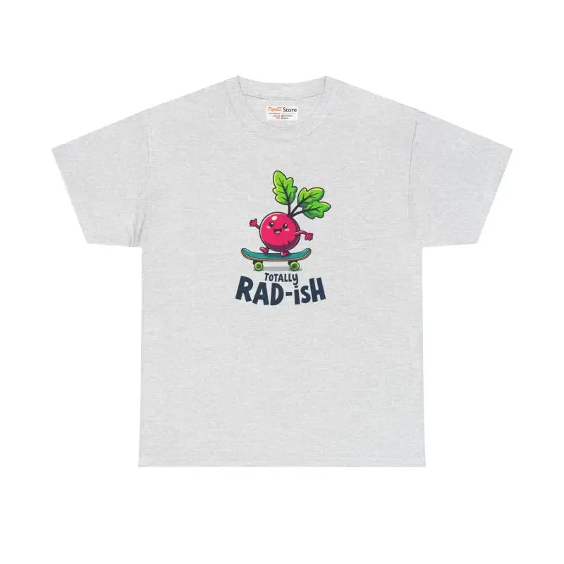 Totally Rad Heavy Cotton Tee Veggie Graphic