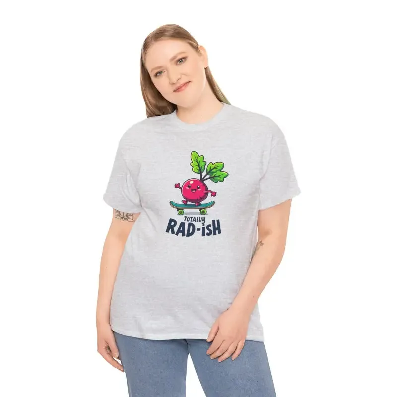 Totally Rad Heavy Cotton Tee Veggie Graphic