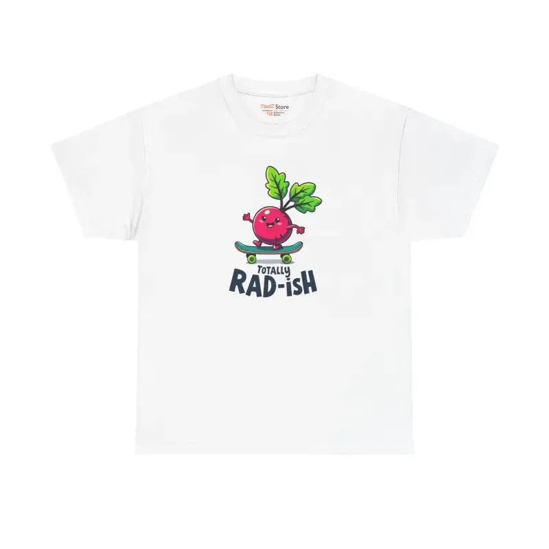 Totally Rad Heavy Cotton Tee Veggie Graphic