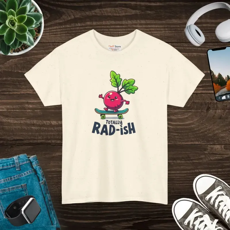 Totally Rad Heavy Cotton Tee Veggie Graphic