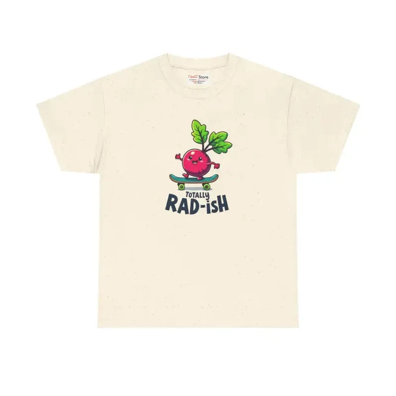 Totally Rad Heavy Cotton Tee Veggie Graphic