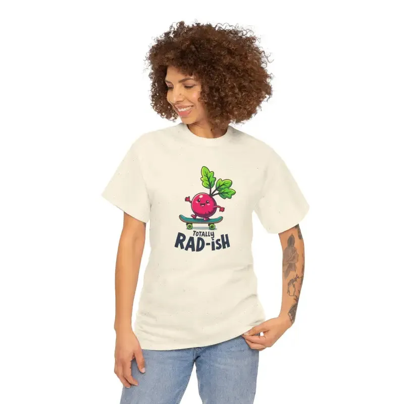 Totally Rad Heavy Cotton Tee Veggie Graphic