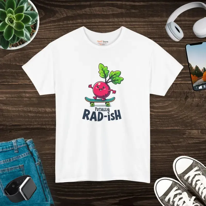Totally Rad Heavy Cotton Tee Veggie Graphic
