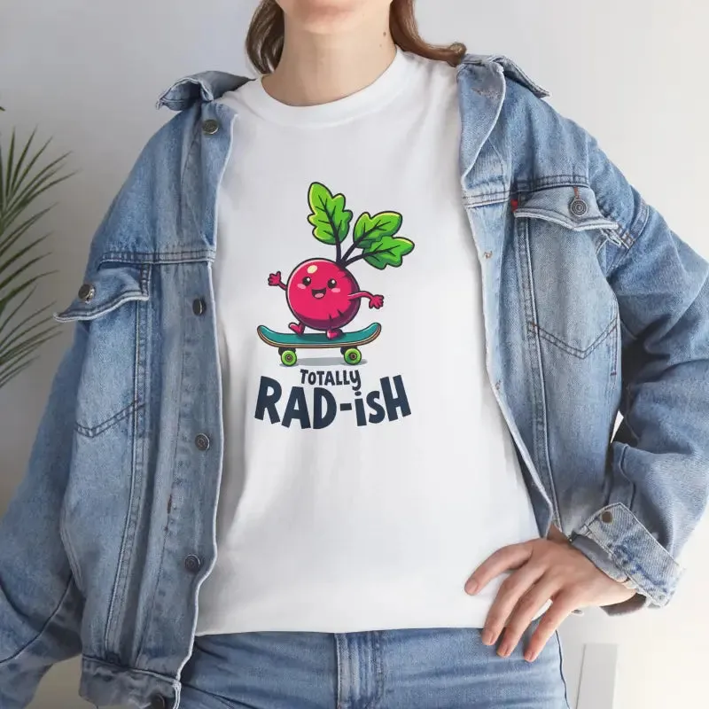 Totally Rad Heavy Cotton Tee Veggie Graphic