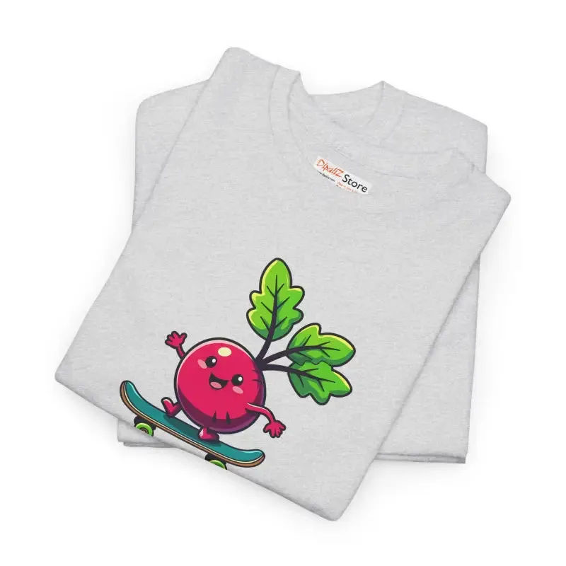 Totally Rad Heavy Cotton Tee Veggie Graphic