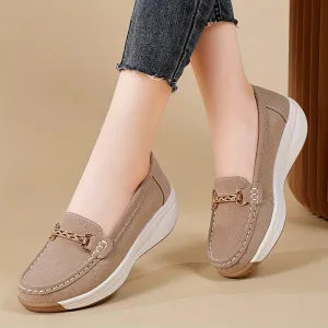 Vrouwen slip-on loafers - licht, comfortabel & anti-slip voor de herfst