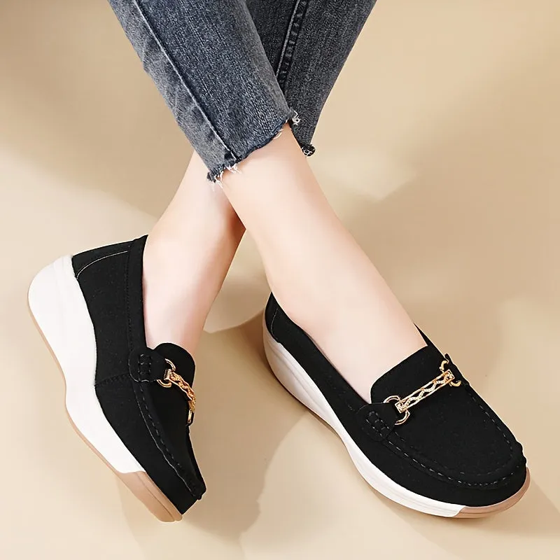 Vrouwen slip-on loafers - licht, comfortabel & anti-slip voor de herfst