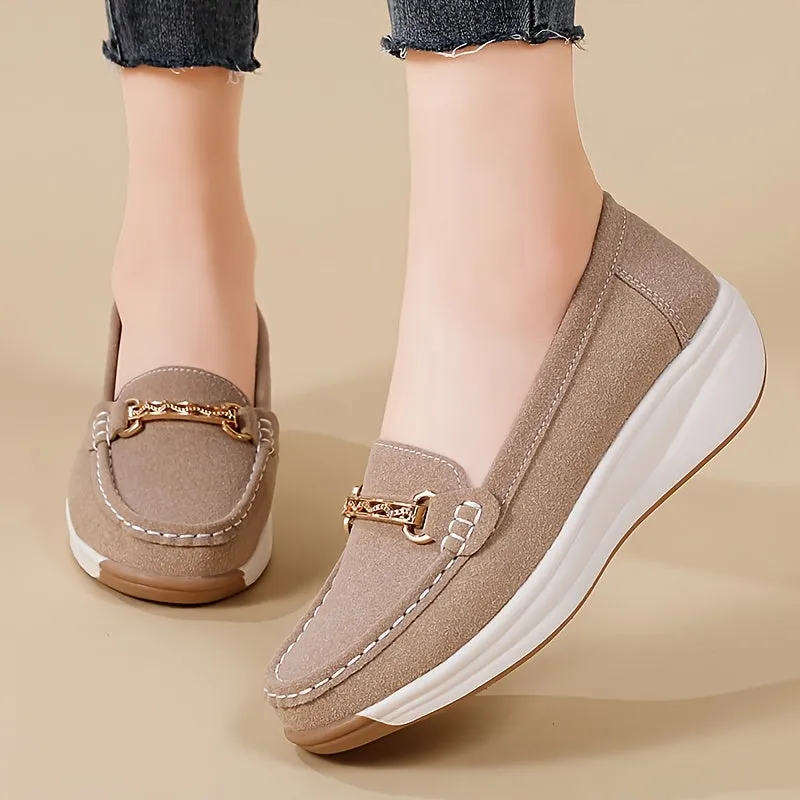 Vrouwen slip-on loafers - licht, comfortabel & anti-slip voor de herfst