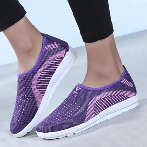 Women Breathable Flat Round Toe Casual Sport Sneakers