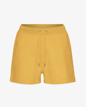 Women Organic Sweatshorts - Burned Yellow