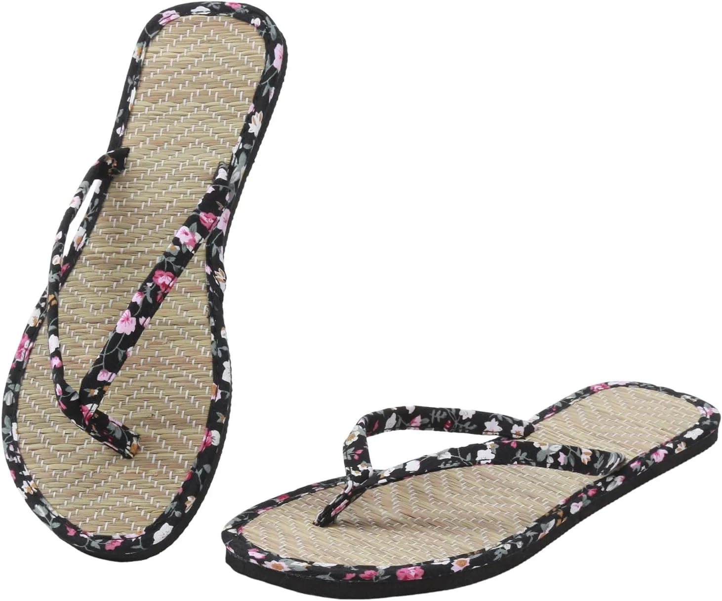 Women Shoes Flat Thongs Straw Mat Slippers Casual Home Fashion Woven Sandals Women Sandal Slides