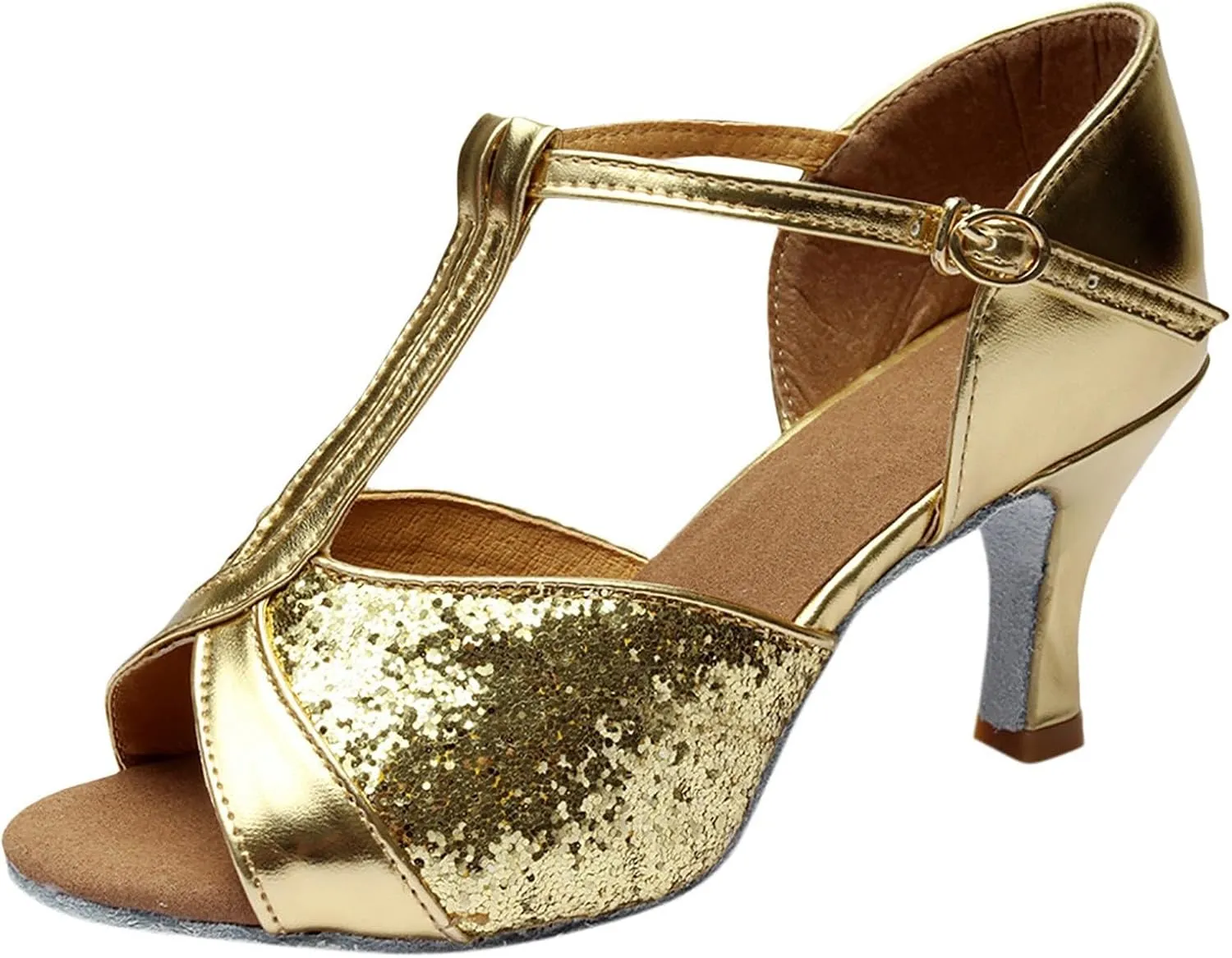 Women's Sandals Women's Latin Dance Shoes Ballroom Performance Practice Dancing Shoes High Heels Platform Sandals